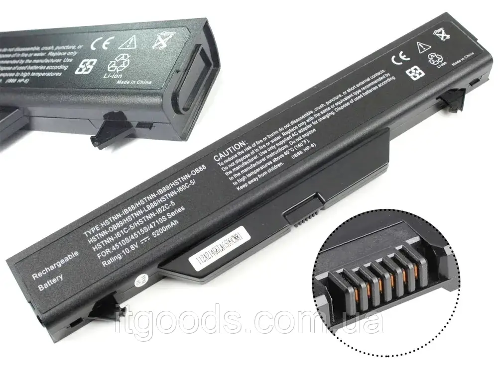 Акумулятор для ноутбука HP HSTNN-I60C HSTNN-IB89 HSTNN-LB88 NZ375AA ProBook 4510s 4515s 4520s 4710s 4720s