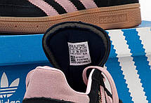 Жіночі кросівки Adidas Spezial Black Pink Адідас Спеціал чорні з рожевим замшеві демісезон, фото 5