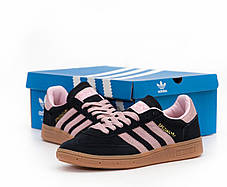 Жіночі кросівки Adidas Spezial Black Pink Адідас Спеціал чорні з рожевим замшеві демісезон, фото 4