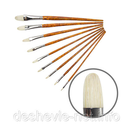 Щетина овальна, Grace 2023FR, No3, д.р. пензель KOLOS, фото 1