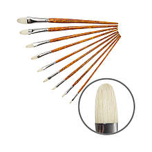 Щетина овальна, Grace 2023FR, No1, д.р. пензель KOLOS