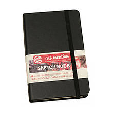 Блокнот для графіки Talens Art Creation, А6 (9*14 см), 140 г/м, 80 л, чорний, Royal Talens