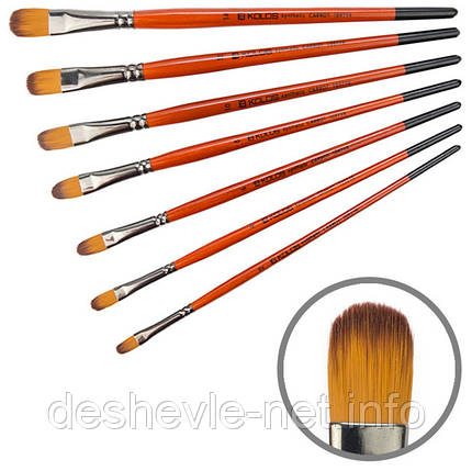 Синтетика овальна, Carrot 1097FR, No2, к.р. пензель KOLOS, фото 1