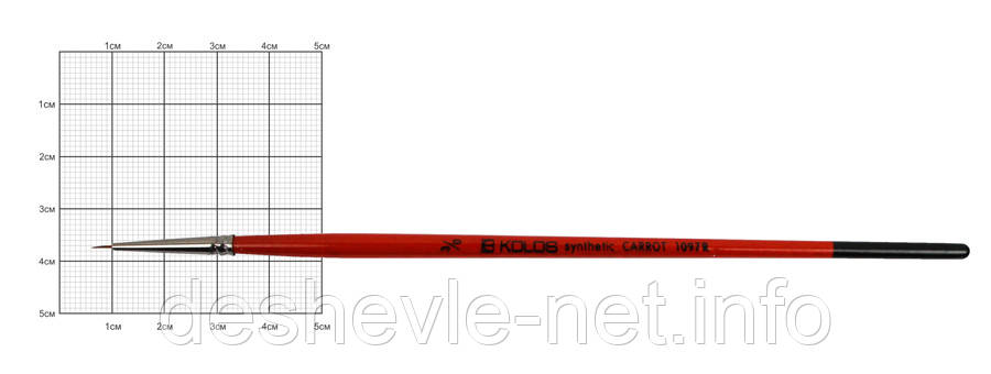 Синтетика кругла, Carrot 1097R, No000, к.р. пензель KOLOS