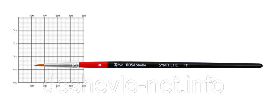 Синтетика кругла, 111, No0, к.р. пензлик ROSA Studio, фото 1