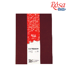 Блокнот A4 (21*29,7см), 100 г/м2, 96 л, бордо, ROSA Studio