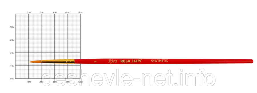 Синтетика кругла, No1, к.р. пензлик ROSA START