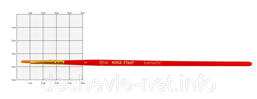 Синтетика плоска, No1, к.р. пензлик ROSA START