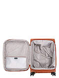 Валіза ручна поклажа S тканина оранж 55x37x22+5см/39л/3кг/Airtex 829, фото 10