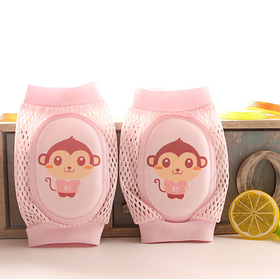 Наколінники дитячі "Мавпочка" Рожевий (70011)