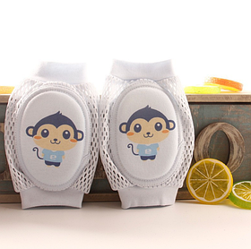 Наколінники дитячі "Мавпочка" блакитный (70028)