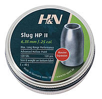 Кулі пневматичні H&N Slug HP II Heavy 6.35 мм. Вага – 1,81 гр. 120 шт/уп