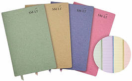 Блокнот А5 (210х135мм), 80 г/м2, 50 л, у лінійку, колір в асортименті, SMILTAINIS
