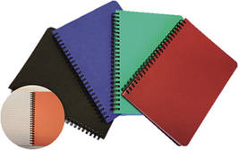 Декоративний блокнот на спіралі А6, 96 л, із закладками, картата, колір в асортименті, SMILTAINIS