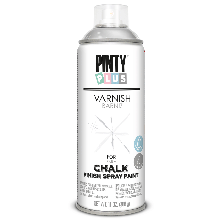 Лак-аерозоль Chalk-finish, матовий, 400 мл, PINTYPLUS