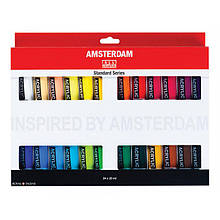Набор акриловых красок, AMSTERDAM STANDARD, 24*20 мл.