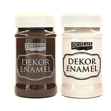 Фарба акрилова "Dekor Enamel", глянсова, Біла, 100 мл, Pentart