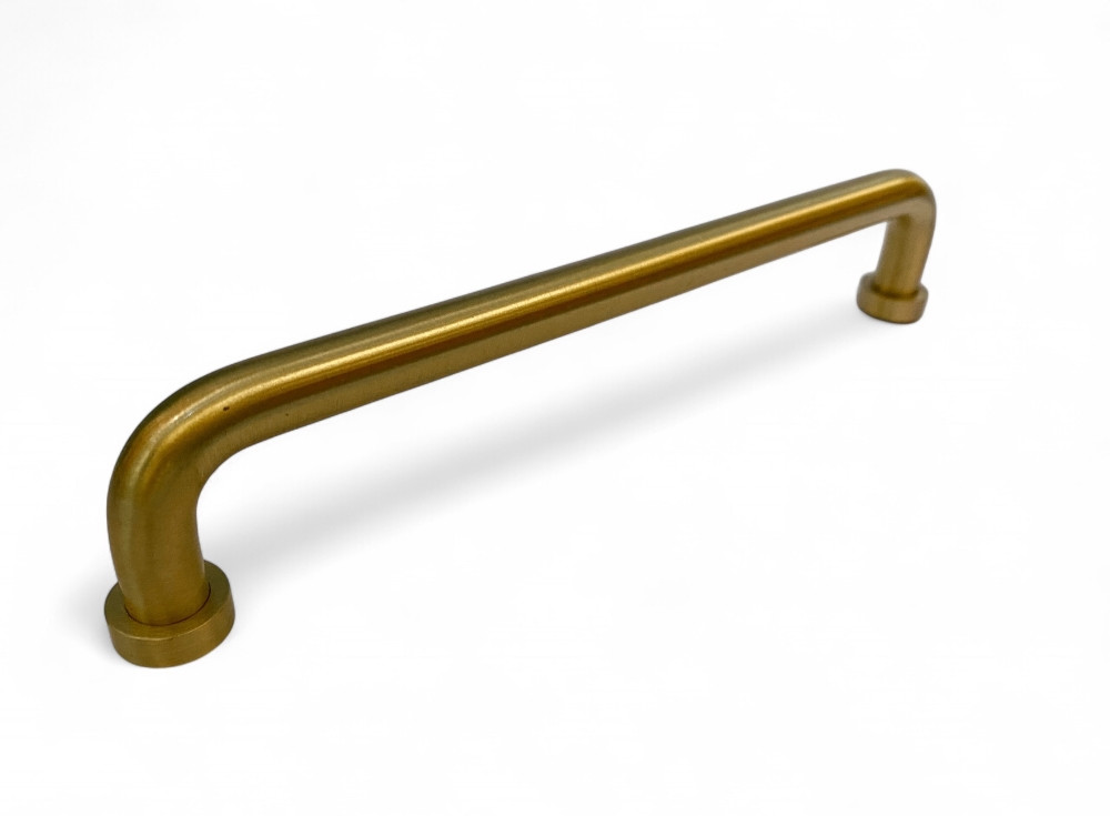 Ручка-скоба з латуні Brass Elegance модерн RT-LSW-310-160 GM матове золото 160 мм