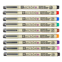 Лінер PIGMA MICRON (0.1), 0,25 мм, Чорний, Sakura