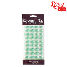 Перлини самоклейні, Бірюзові, 5 мм, 375 шт., ROSA TALENT