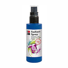 Фарба-спрей для тканин, (258) Синя, 100 мл, Marabu