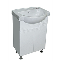 Тумба Коста з умивальником Coлас (Colombo) белая (2 фасада)