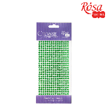 Стрази самоклейні, Зелені, 5 мм, 375 шт., ROSA TALENT