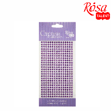 Стрази самоклейні, Фіолетові, 5 мм, 375 шт., ROSA TALENT