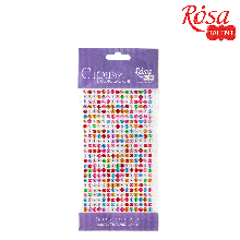 Стрази самоклейні, Асорті, 5 мм, 375 шт., ROSA TALENT