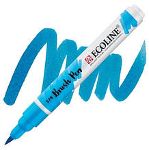 Пензель-ручка Ecoline Brushpen (578), Небесно-блакитний, Royal Talens