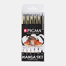 Набір лінерів для мангу MANGA PIGMA TOOL SET, 6 шт., Sakura