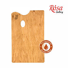 Палітра дерев'яна під етюдники французького типу прямокутна промаслена 45,5х28,5 см ROSA Gallery