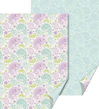 Папір із малюнком "Пейслі" двостороння, Пастель, 21*31 см, 200 г/м2, Heyda