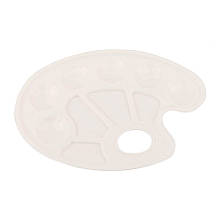 Палітра пластикова овальна, з лунками, 17х23, 5 см, DKART&CRAFT