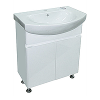 Тумба ХАСТ Bianko з умивальником Runo (70) (2 фасади) білий