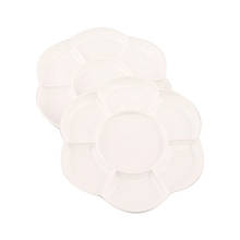 Палітра пластикова "квітка" (d:17,8см.) 2шт., D.K.ART & CRAFT