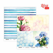Папір для скрапбукінгу „Floral Poem“ 16 двосторонній 30,48х30,48см 200г/м2 ROSA TALENT