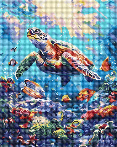 Алмазна мозаїка Морський спокій Ідейка 40х50 (AMO8099), фото 1