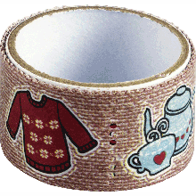 Паперовий скотч Love&Peace, 34 мм х 2,4 м, Heyda