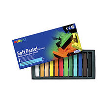 Пастель суха, проф., м'яка, АСОРТІ 12кв., Квадр., MP-12, MUNGYO