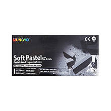 Пастель суха, проф., м'яка, УГЛЬ 12хв., Квадр., MP-12С, MUNGYO
