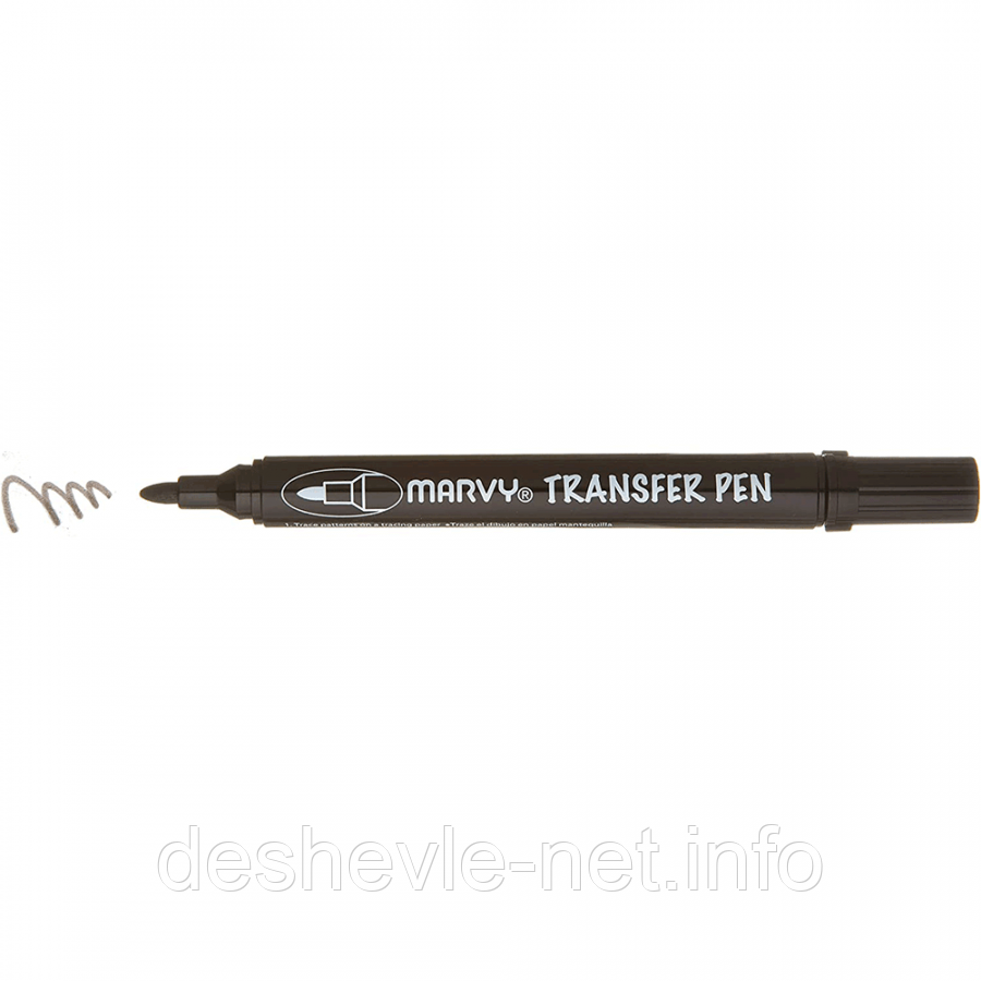 Маркер, Чорний, для термопереносу на тканину, 1,5 мм, Transfer Pen, 922, Marvy