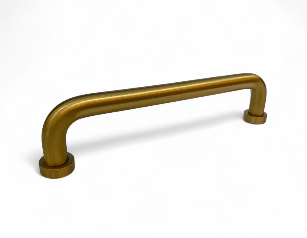 Ручка-скоба з латуні Brass Elegance модерн RT-LSW-310-128 GM матове золото 128 мм