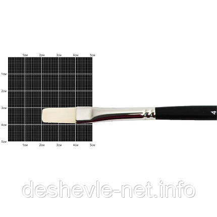 Синтетика плоска подовжена, Milk 1108F, No4, к.р. пензель KOLOS, фото 1