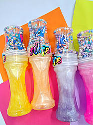 Слайм кольоровий з блиском 150 грам Ліхтарик