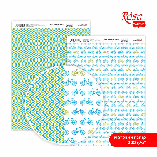 Папір дизайнерський двосторонній матовий "Color style" 5, 21х29,7 см, 200 г/м2, ROSA TALENT
