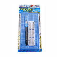 Набір для моделювання 2043: килимок самовідновний A4, ніж макетний, 6 змінних лез, DAFA