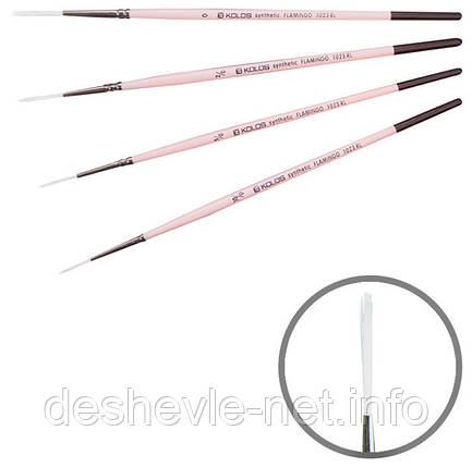 Синтетика лайнер, Flamingo 1023RL No2/0, к.р. пензель KOLOS, фото 1