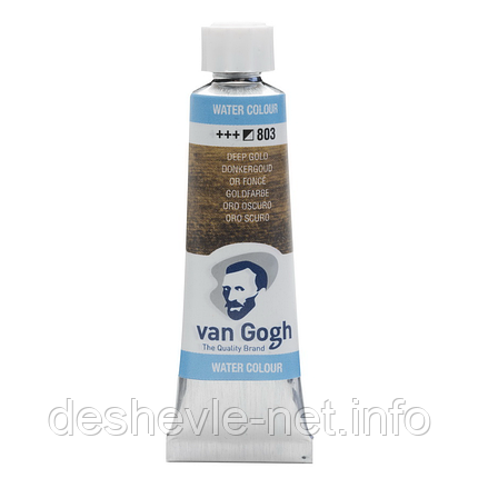 Фарба акварельна Van Gogh (803), Темне золото, туба 10 мл, Royal Talens, фото 1