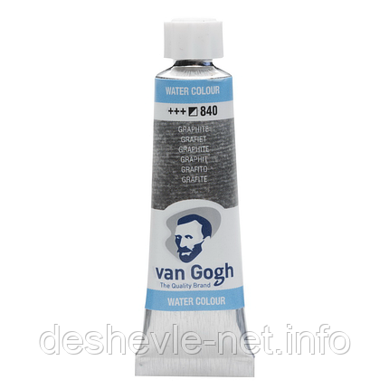 Фарба акварельна Van Gogh (840), Графіт, туба 10 мл, Royal Talens, фото 1